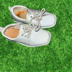 Chic White Kids Dress Shoes